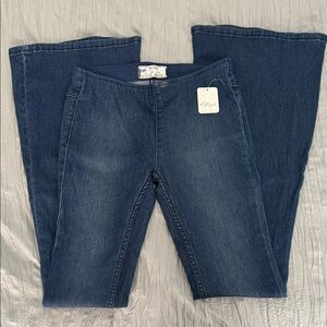 Free People Indigo Wide Leg Jeans